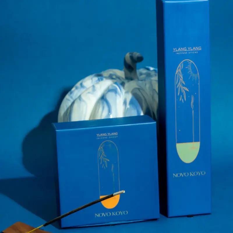 Agarbatti | Incense Sticks | Charcoal Free | Ylang Ylang | 70 Sticks & Wooden Star