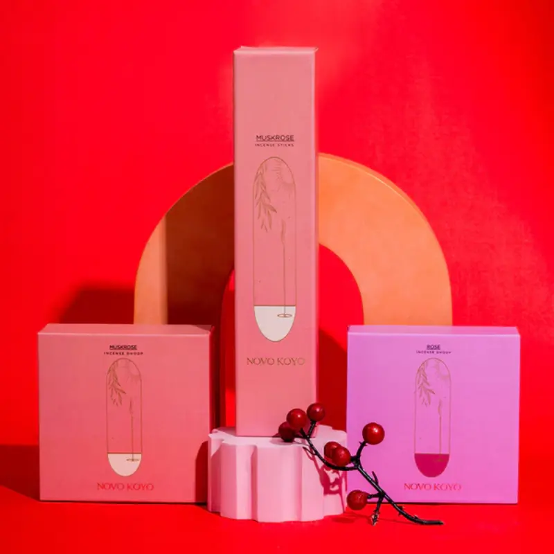 Agarbatti | Incense Sticks | Charcoal Free | Musk Rose | 70 Sticks & Wooden Star